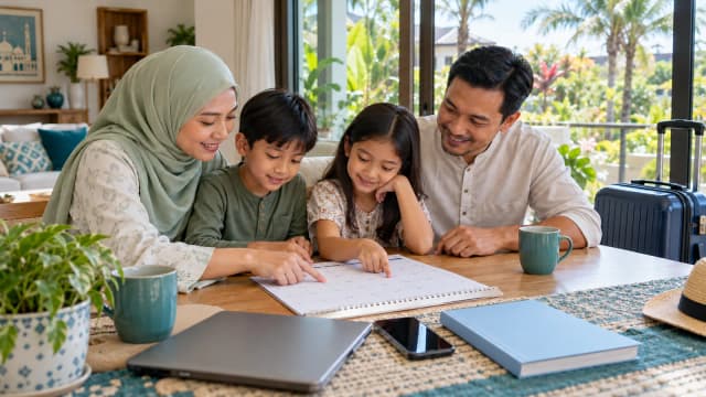 Umrah Cuti Sekolah: Padankan Kalendar, Bilik dan Rutin Keluarga