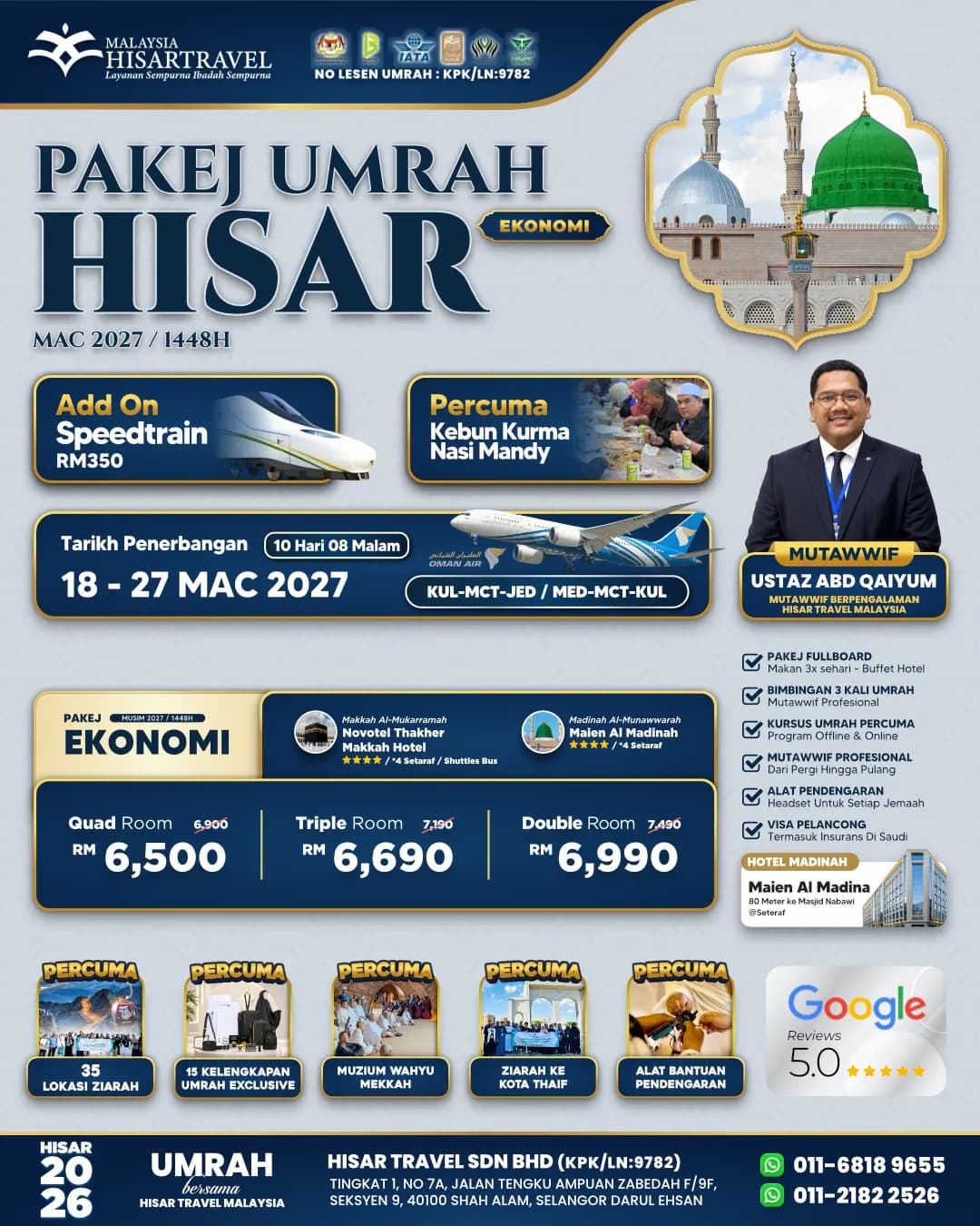 Poster UMRAH 18 MAC 2027