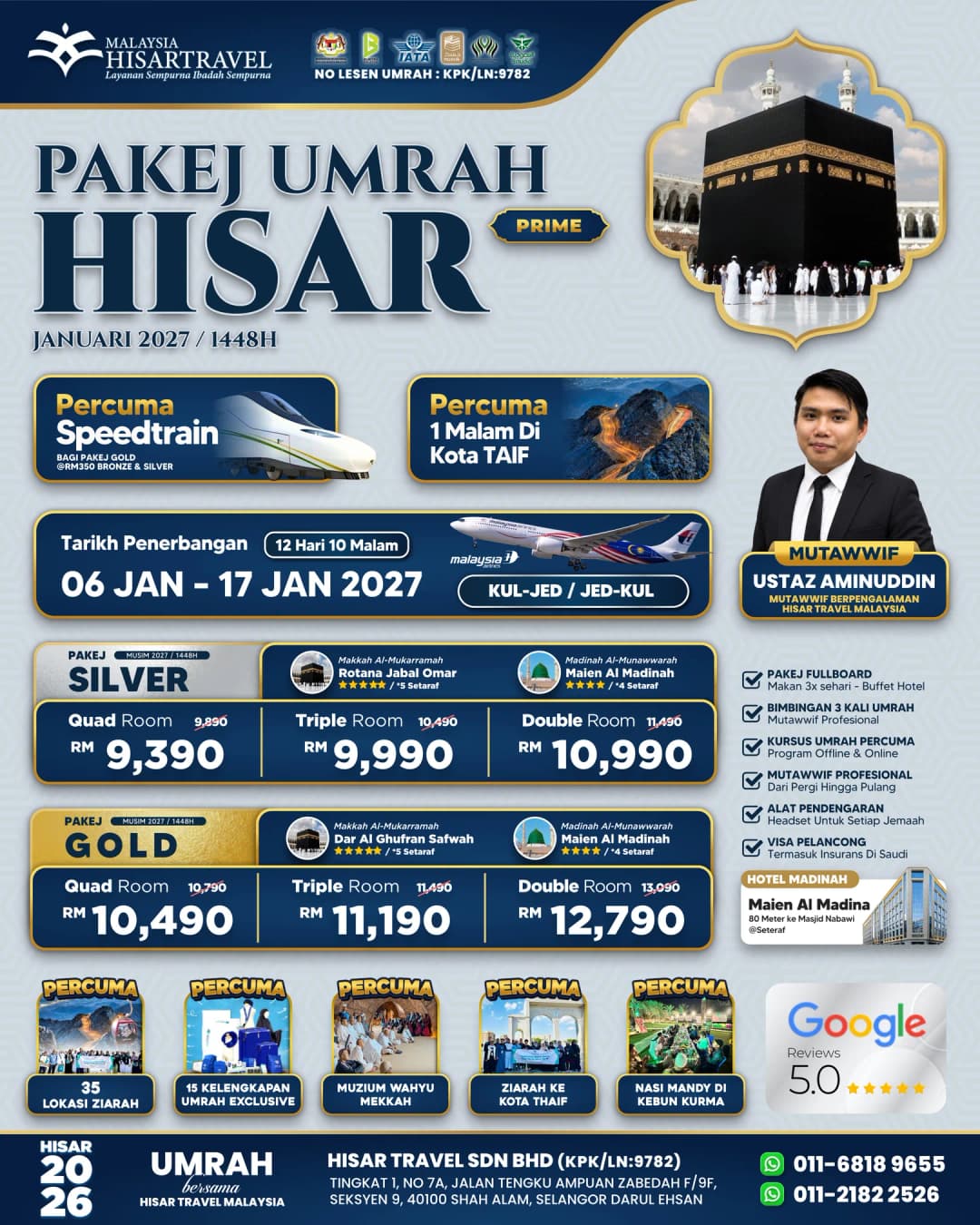 Poster 24. UMRAH ISRAK & MIKRAJ 06 JAN 2027
